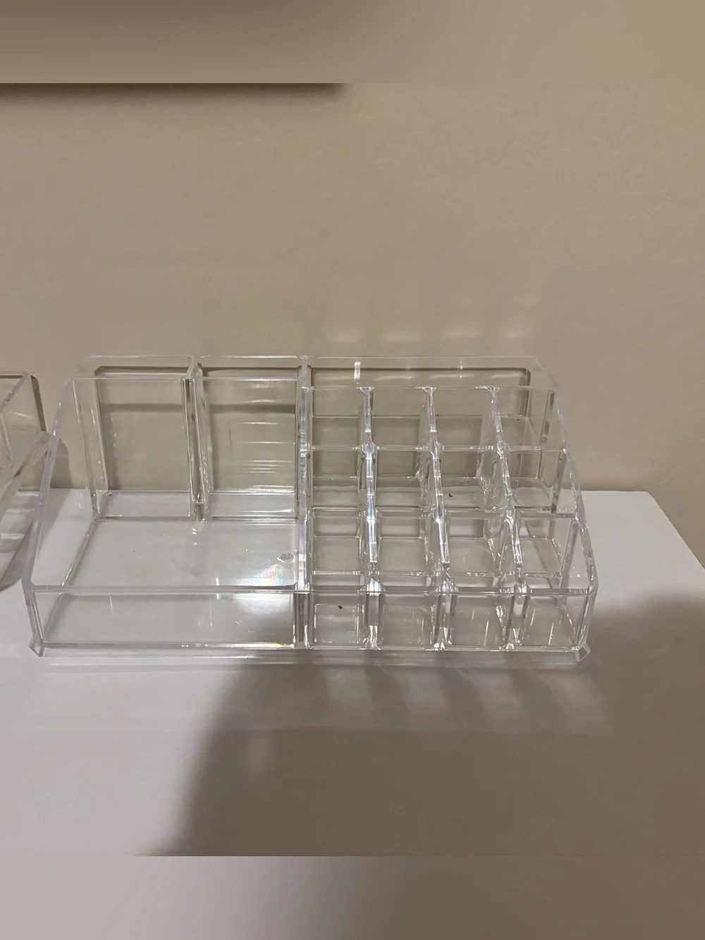 Clear Acrylic Makeup Organizer Set